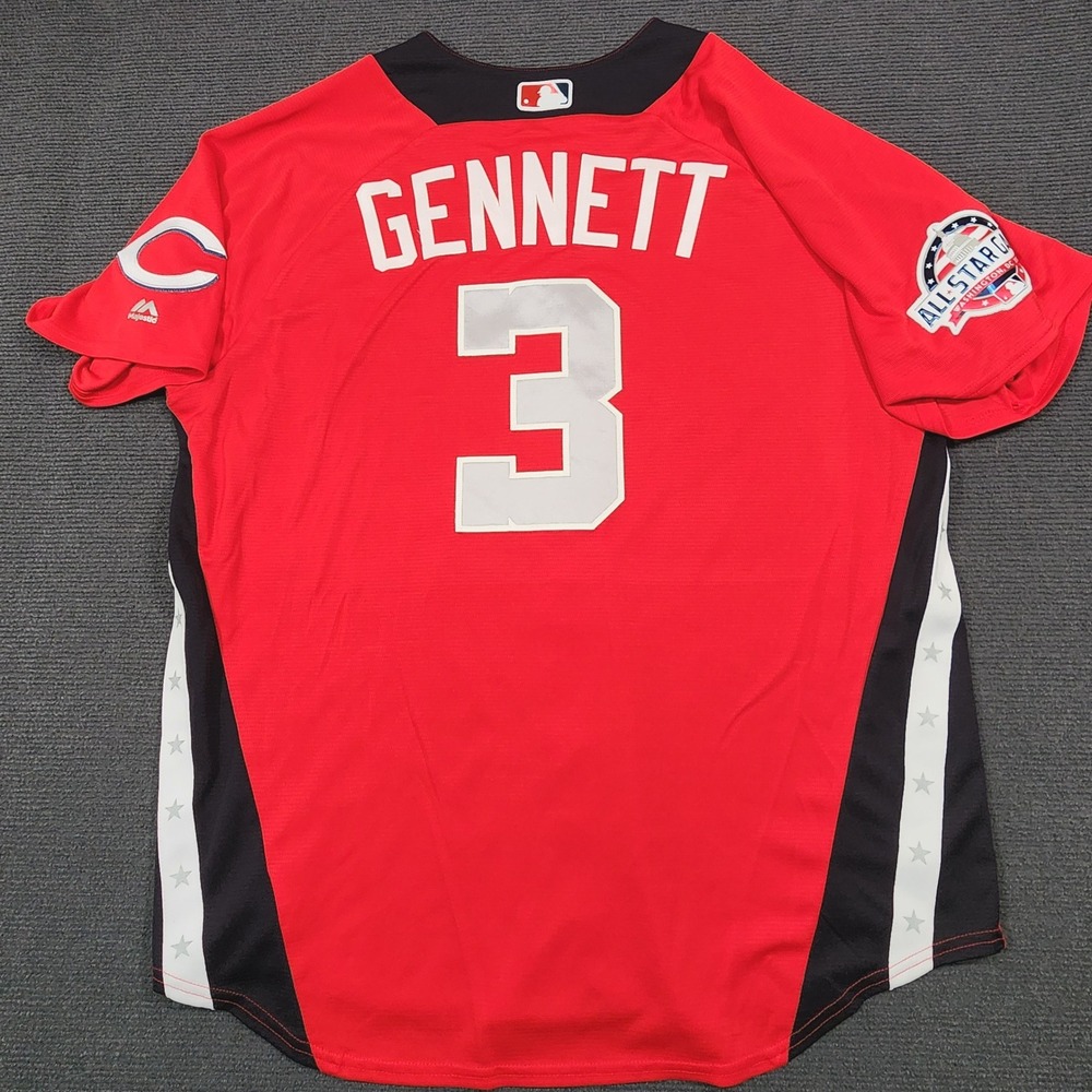 2018 National League All Star Game Jersey Washington DC Men SZ 48 #3 Gennett - Picture 8 of 11